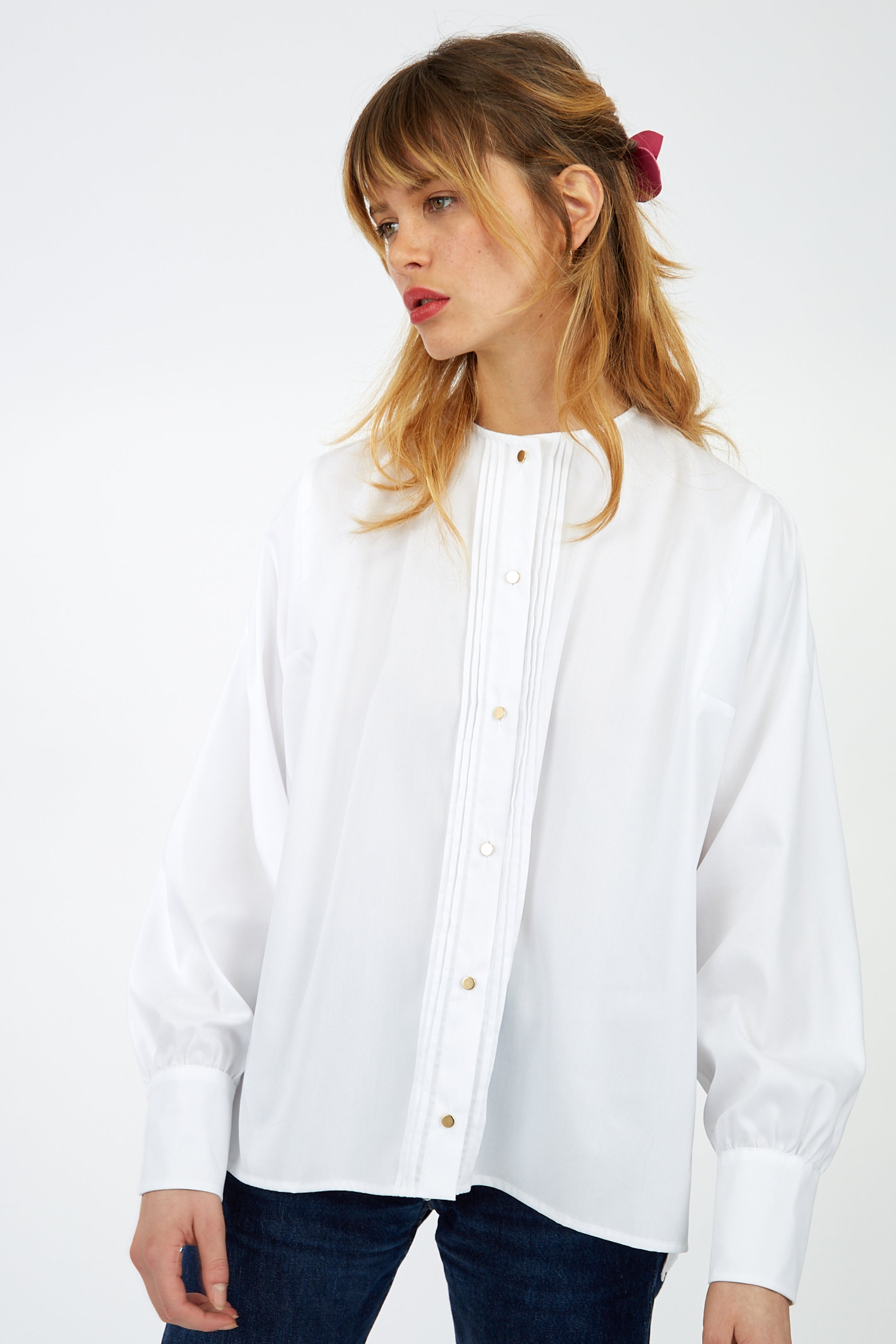 Chemise blanche pour femme Romée | Made in France