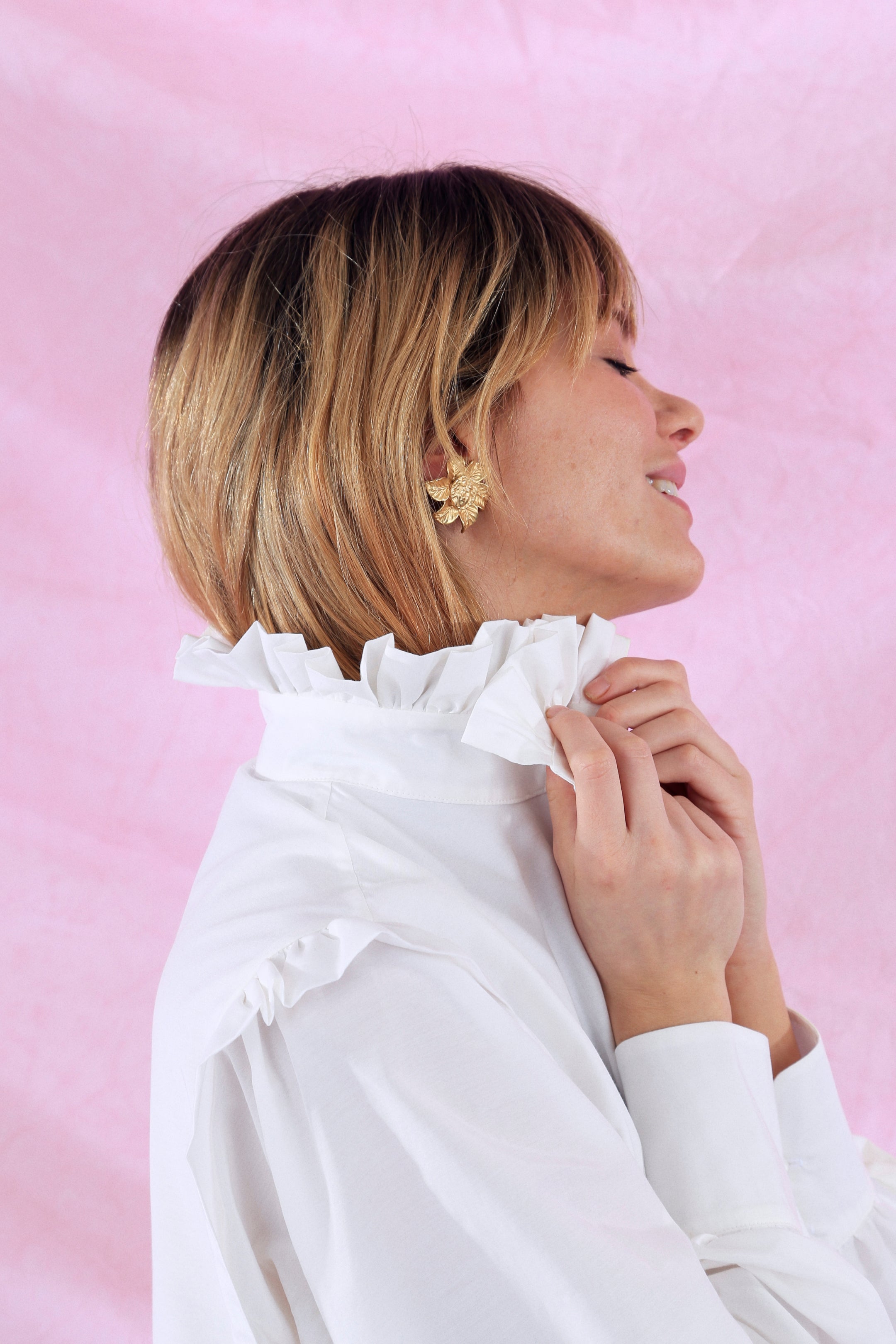 Romée x Azeline - Vesprée dress in silk and cotton