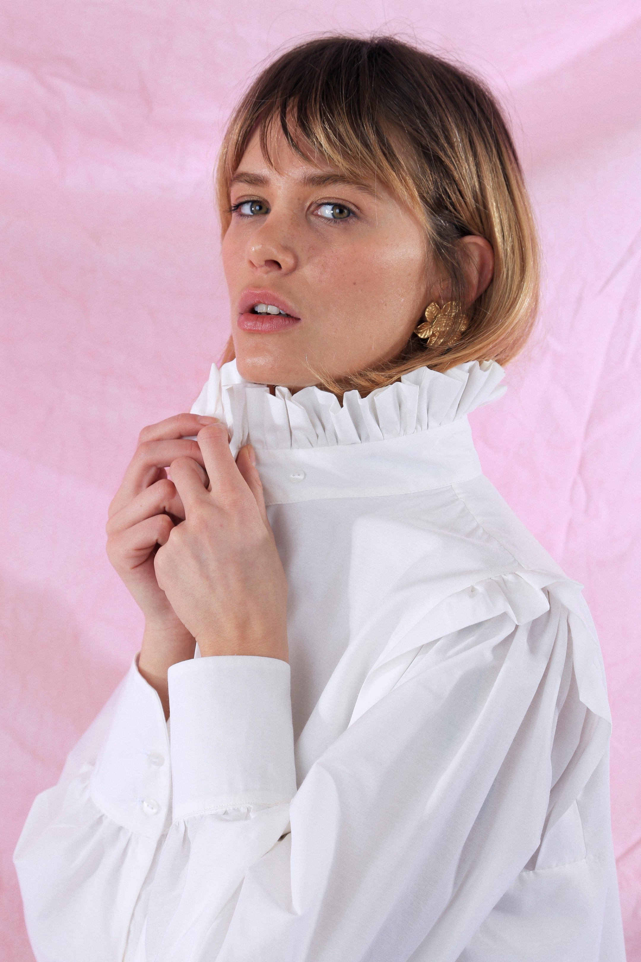 Romée x Azeline - Vesprée dress in silk and cotton