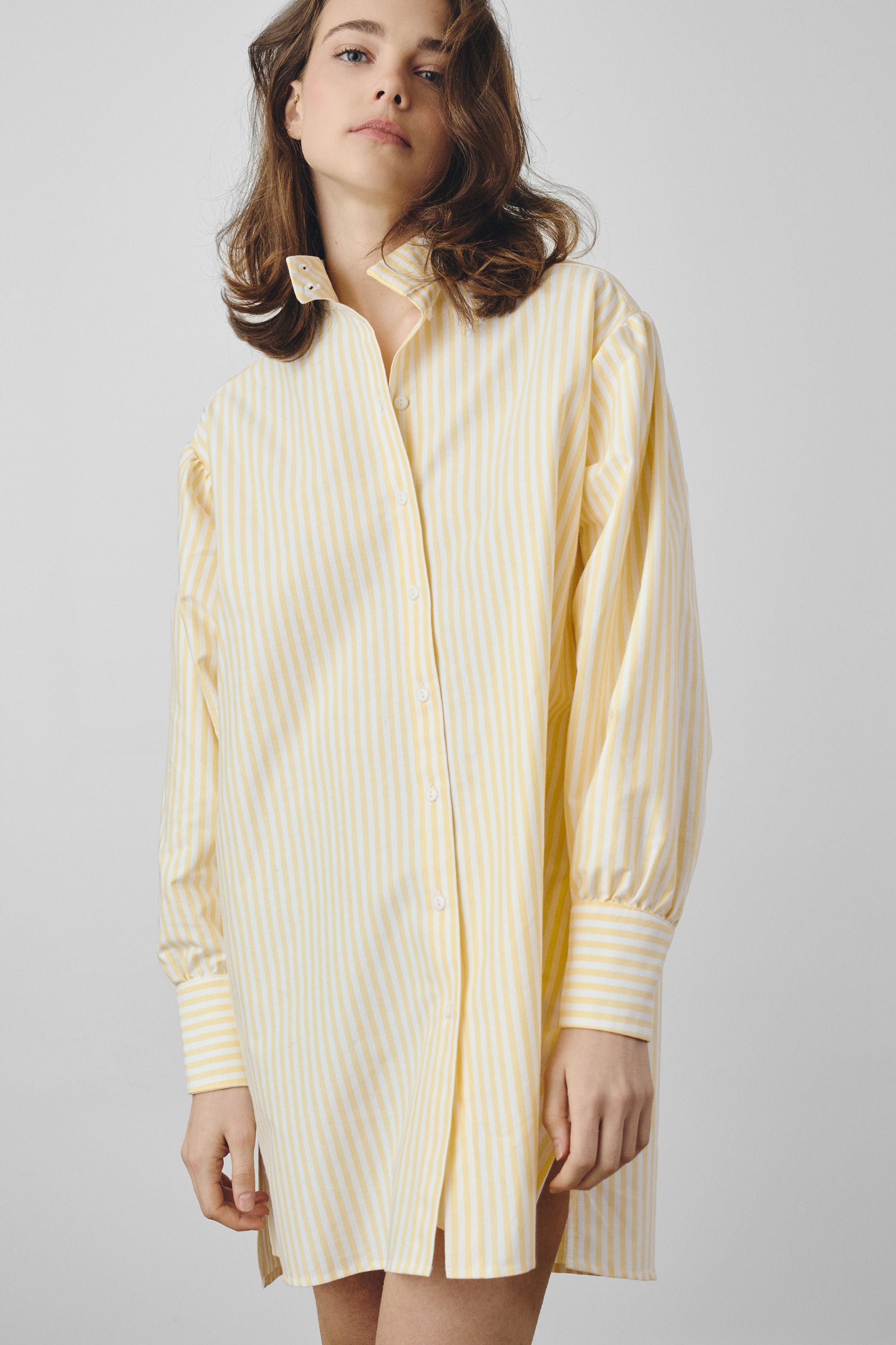 Yellow striped dress