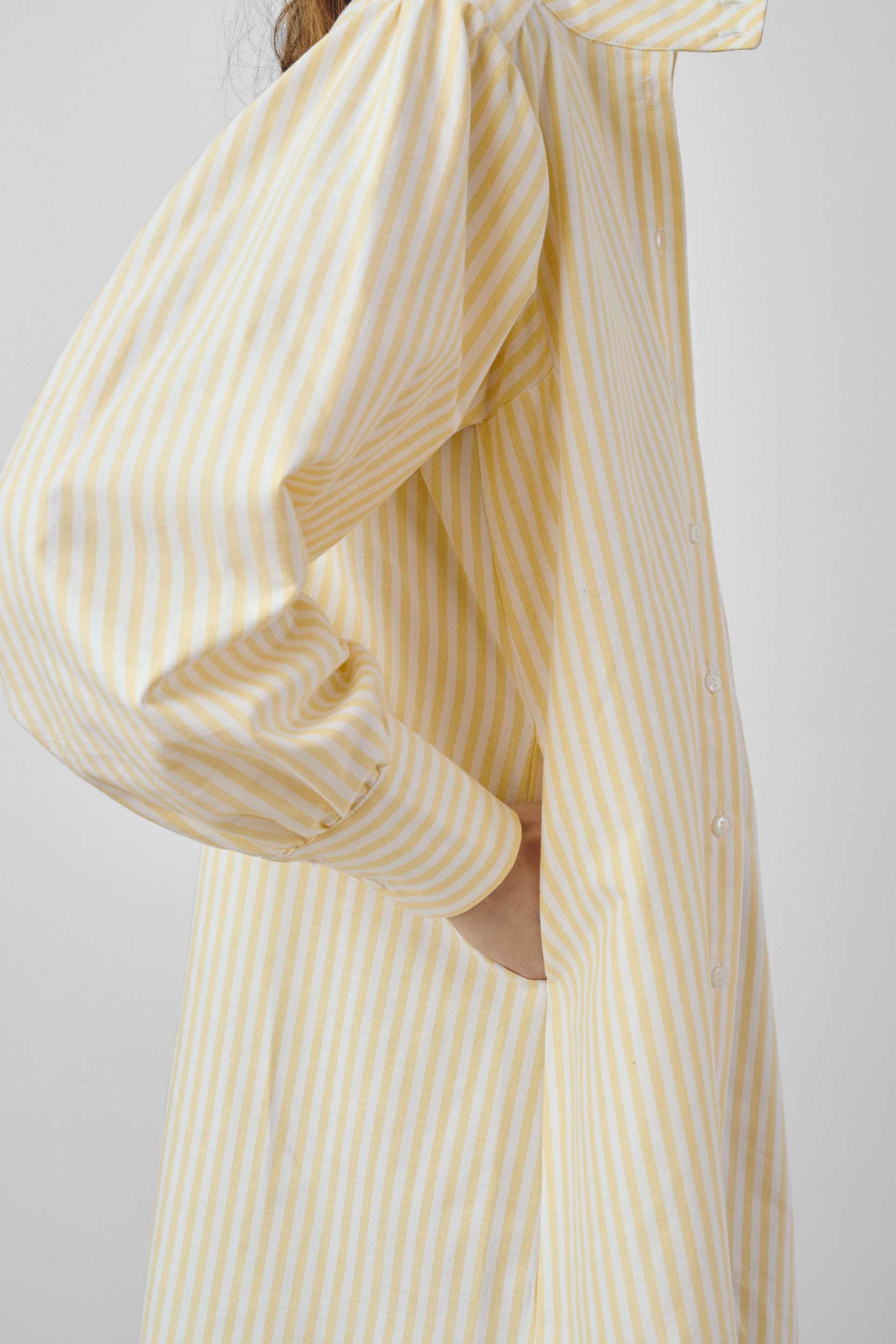 Yellow striped dress