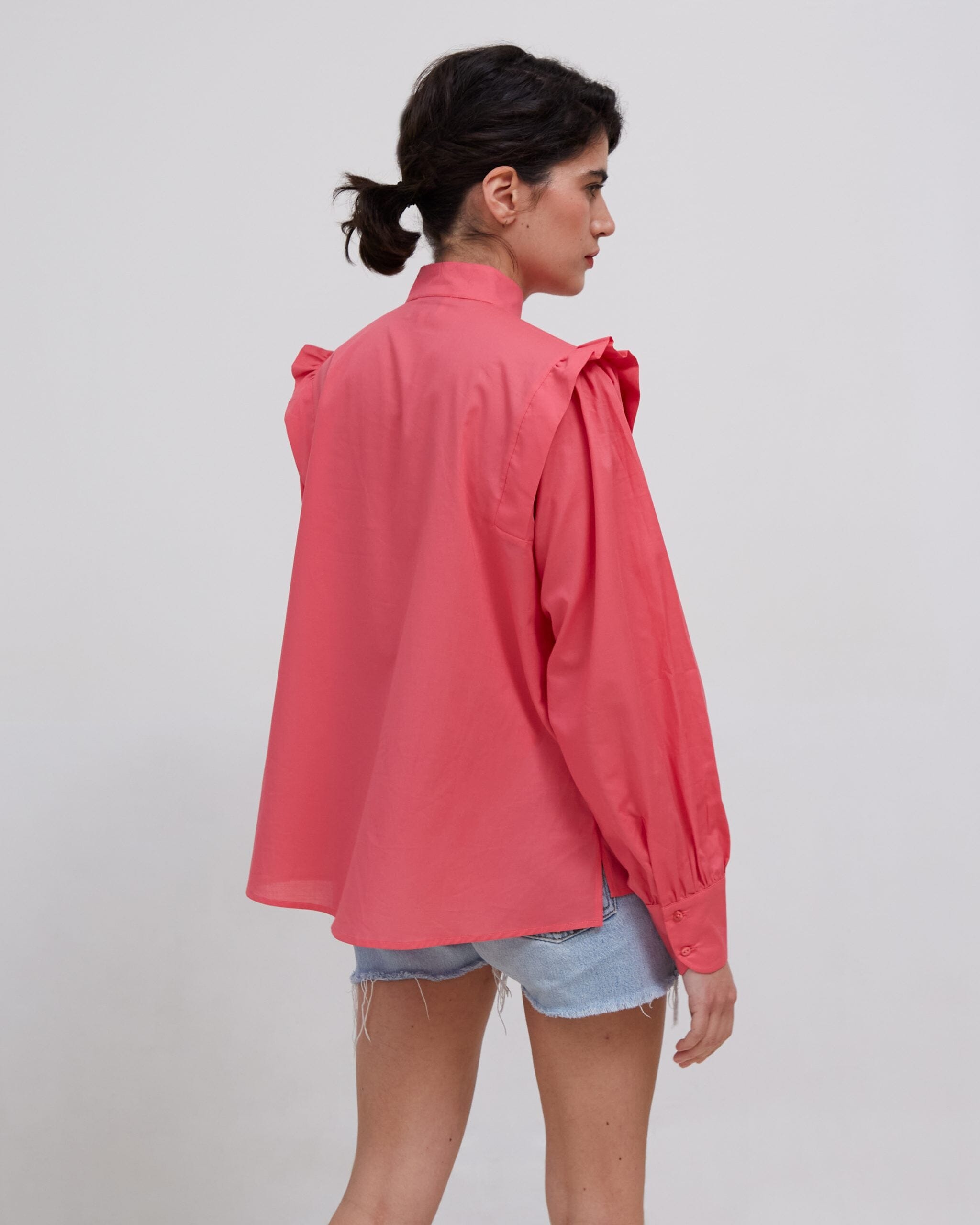 Chemise rose pour femme Romée | Made in France