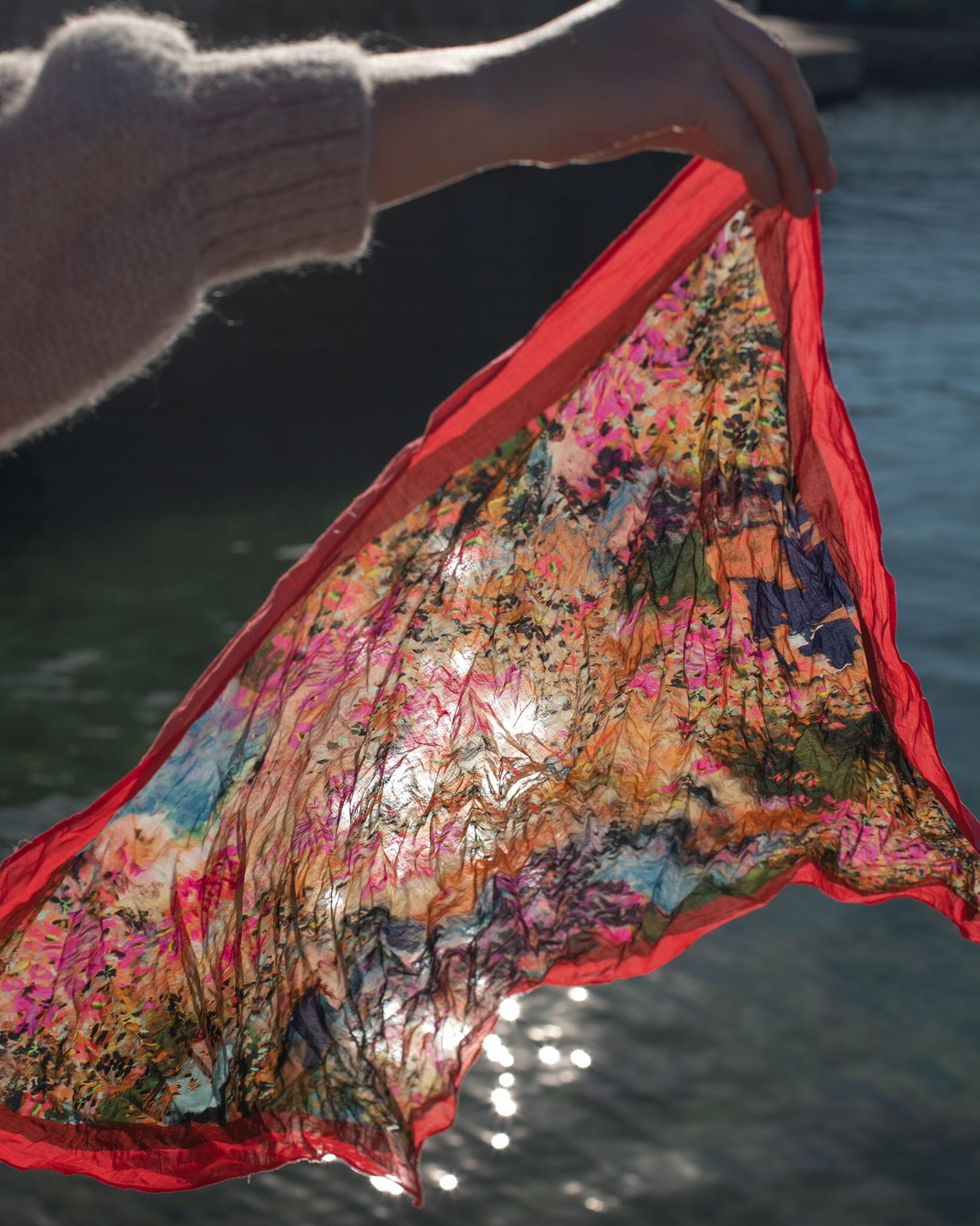 Foulard fuchsia Midi Accessoires Ma boutique