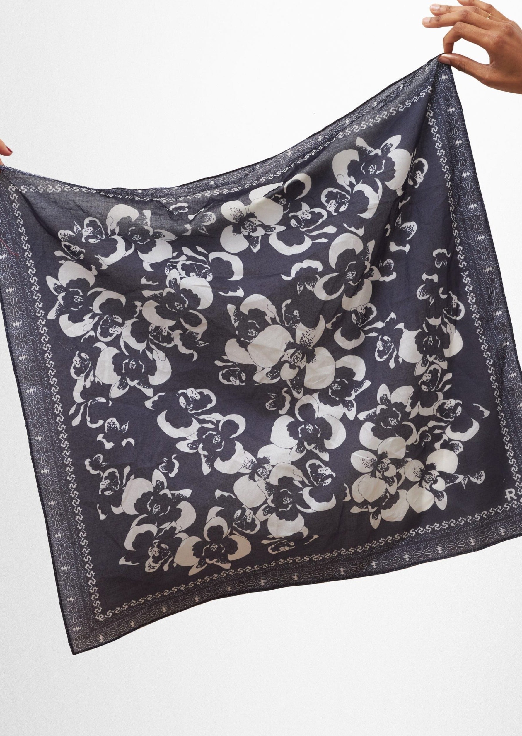 Foulard marine Minuit Accessoires Ma boutique