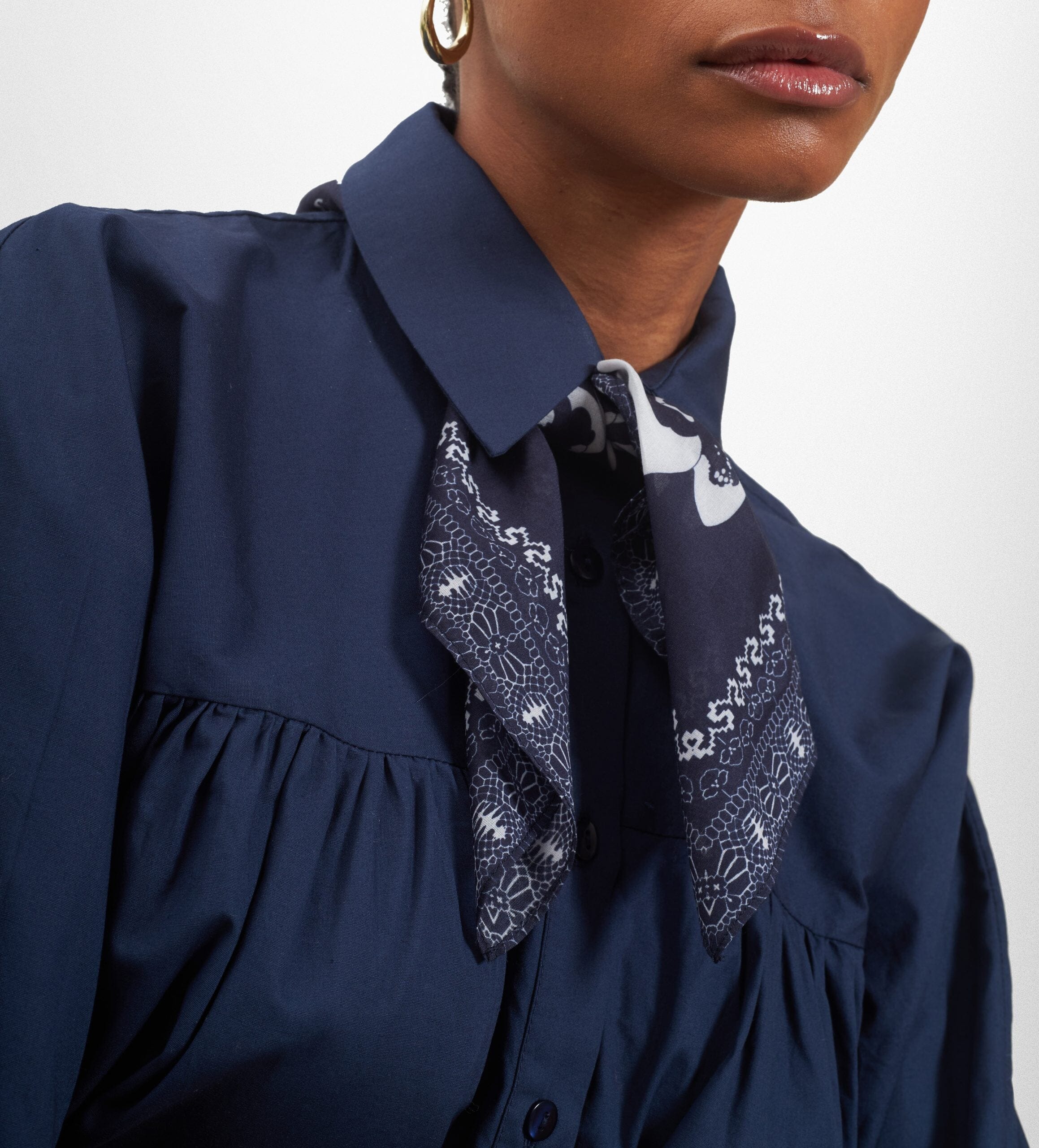 Foulard marine Minuit Accessoires Ma boutique