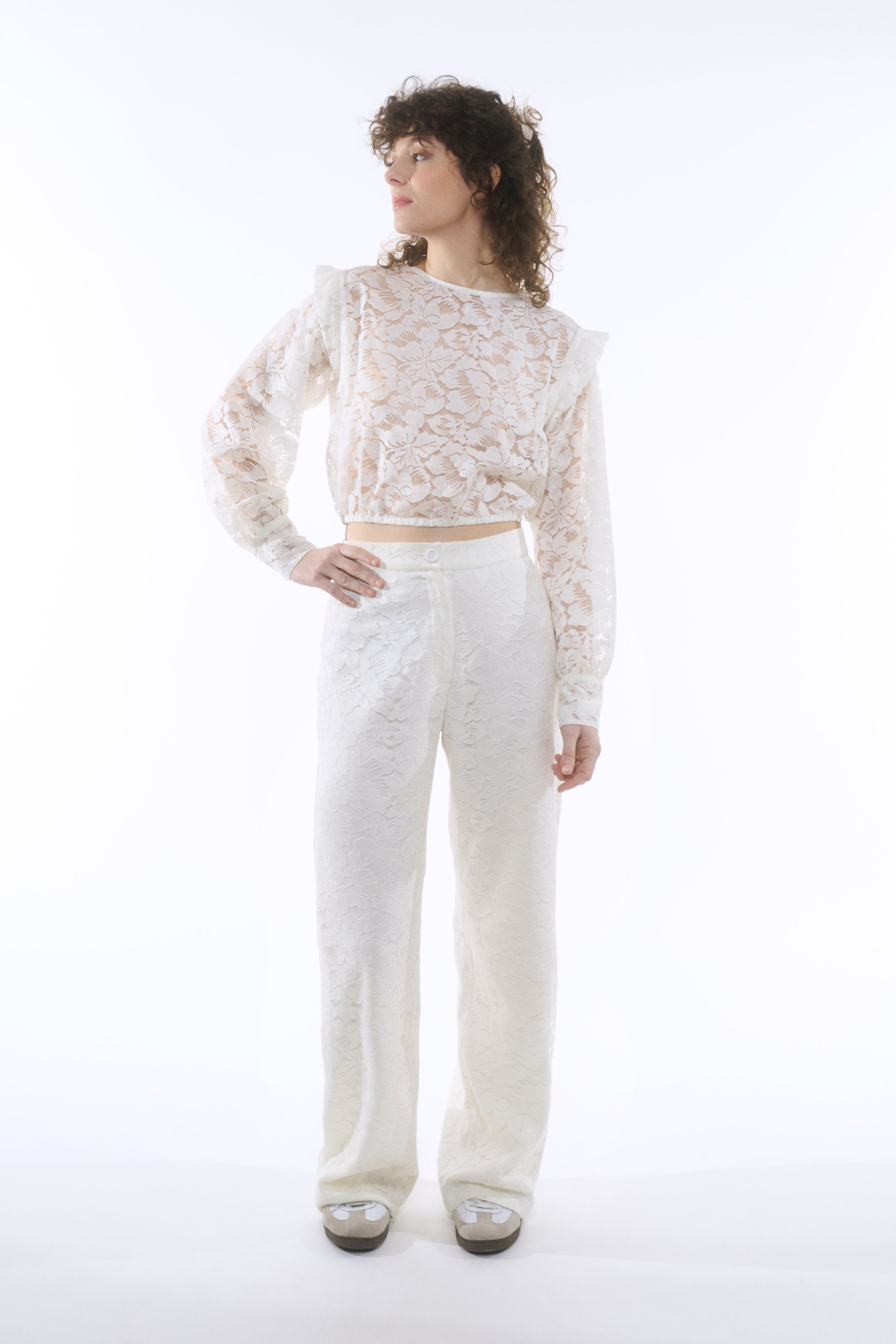 Romée x Azeline - Zénith pants in Calais lace