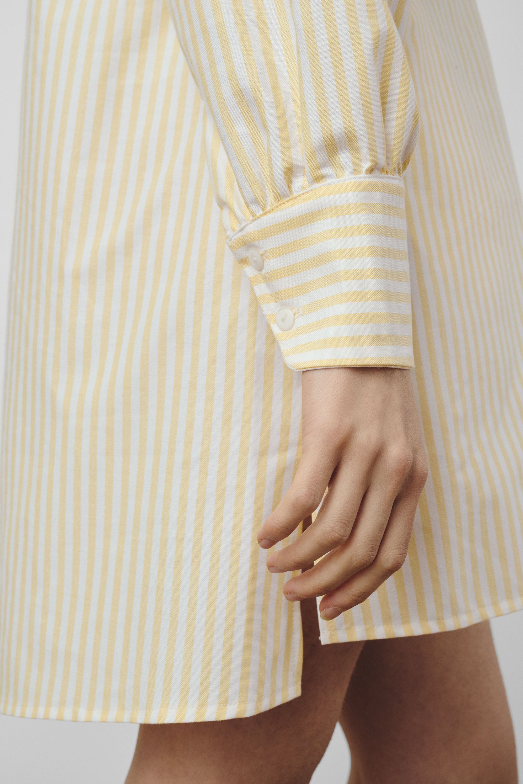 Yellow striped dress