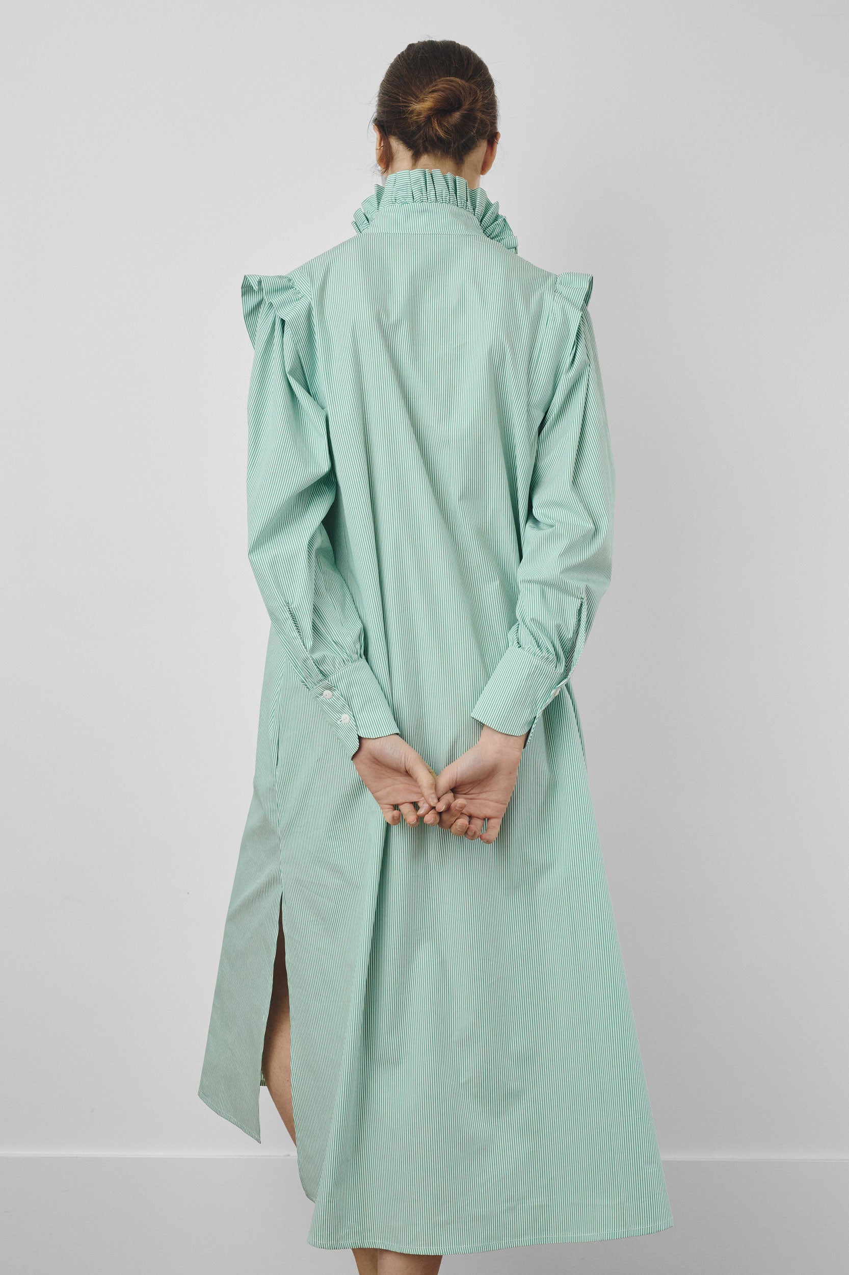 Kaki shirt dress
