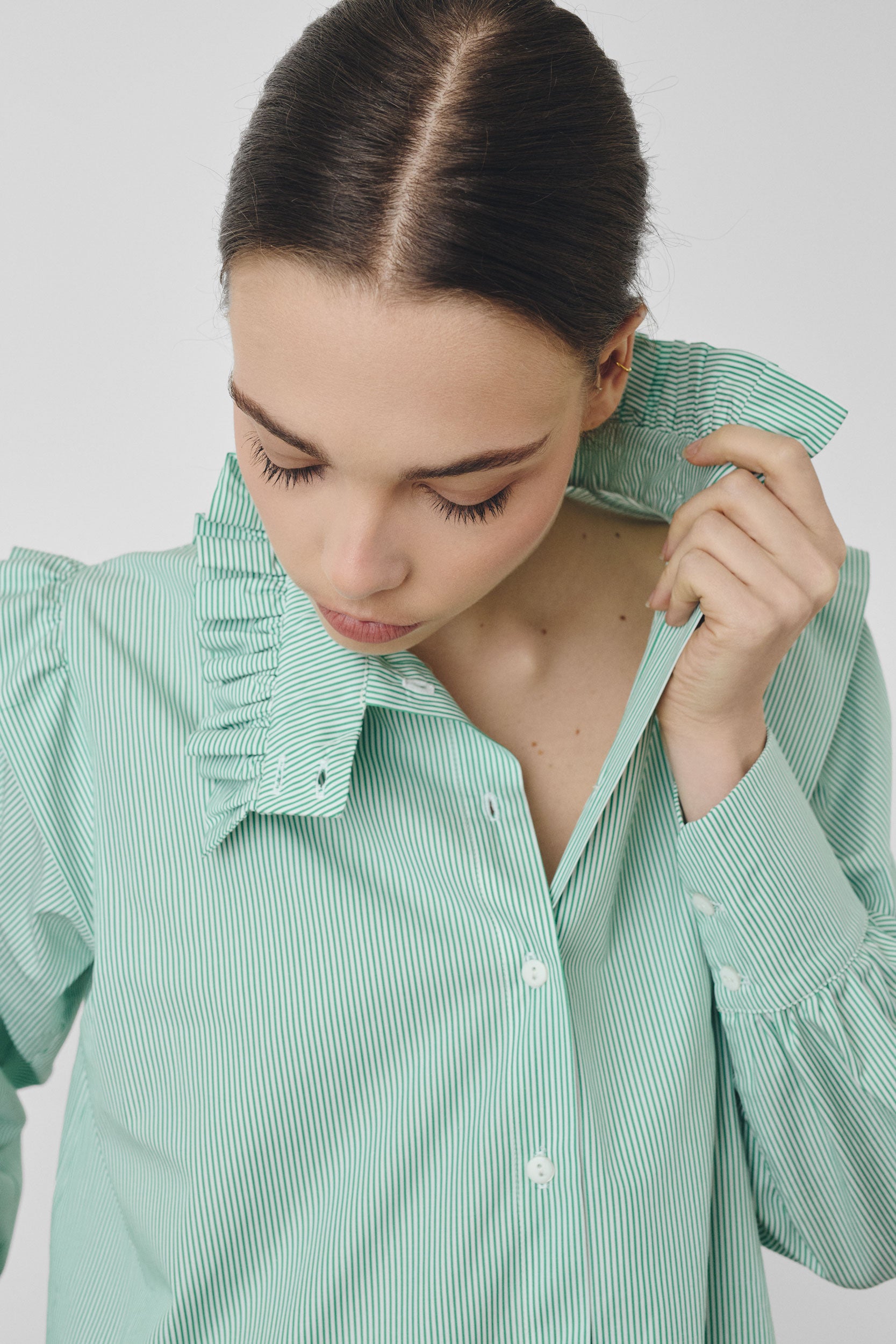 Kaki shirt dress