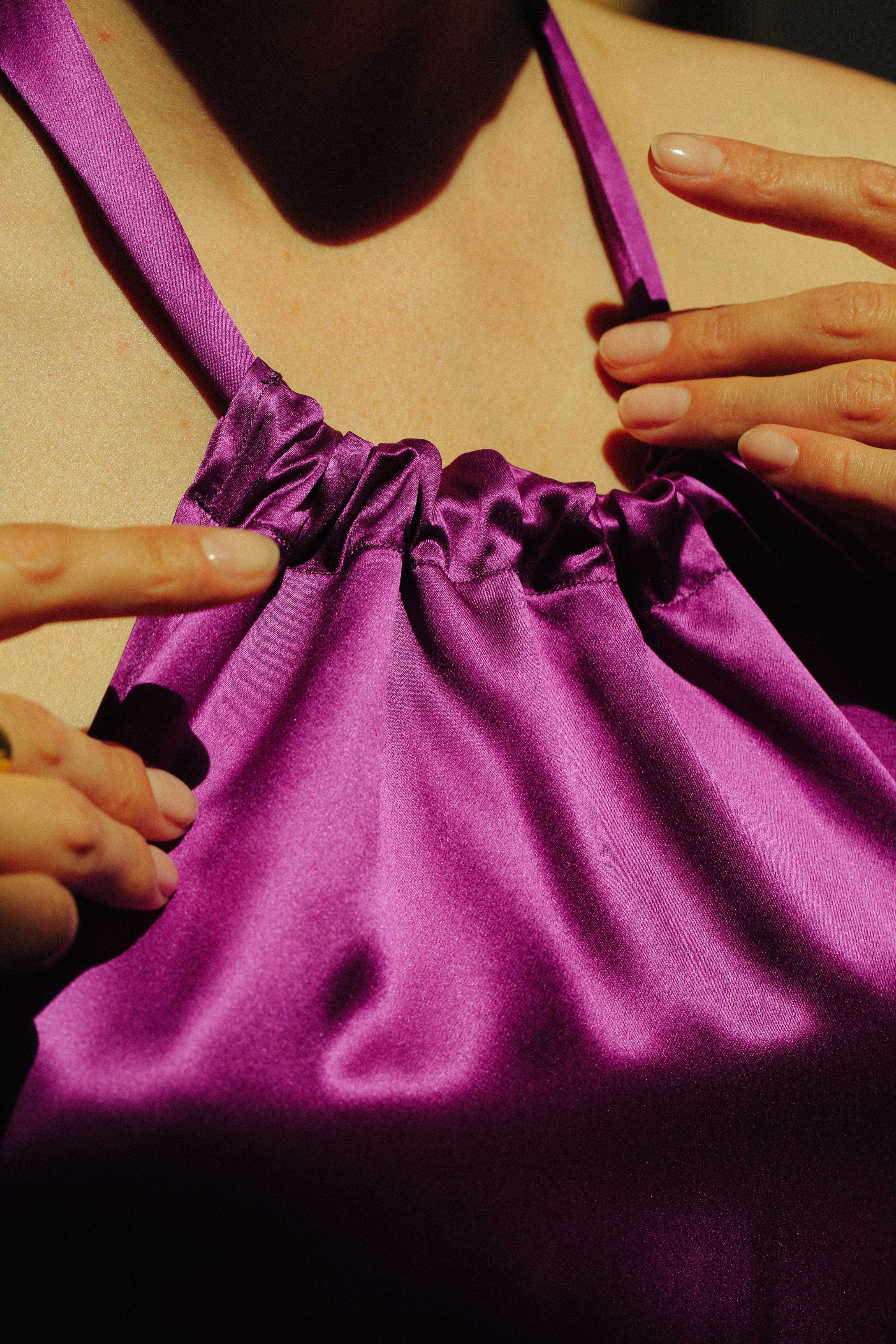 Top violet pour femme Romée | Made in France
